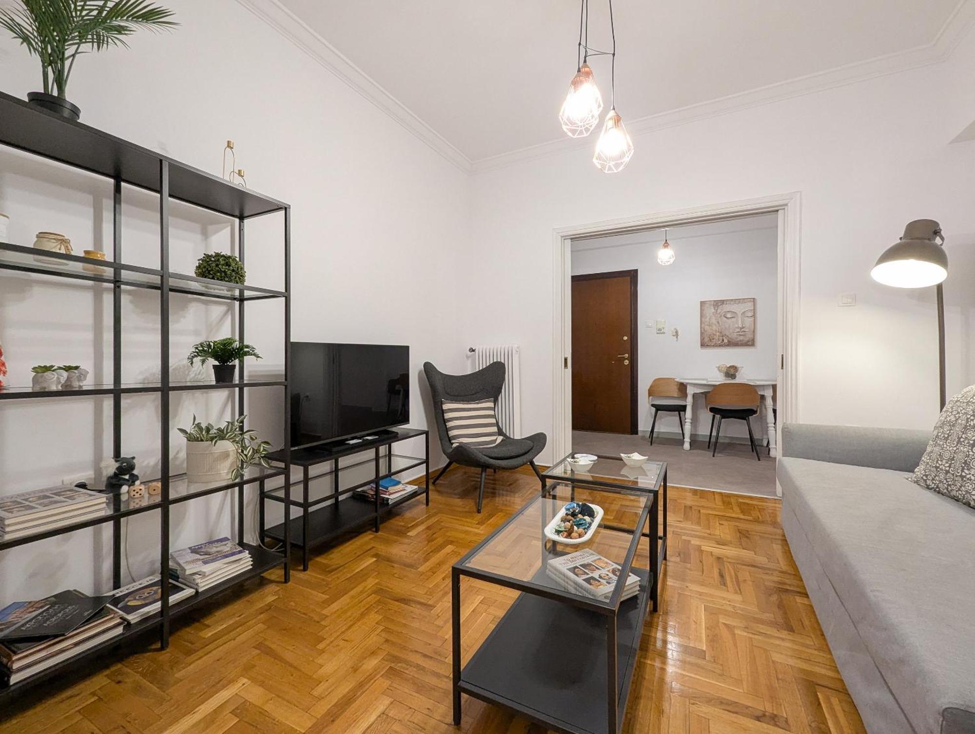 Spacious Apt For 5 Guests Next To Acropolis&Metro Афины Экстерьер фото